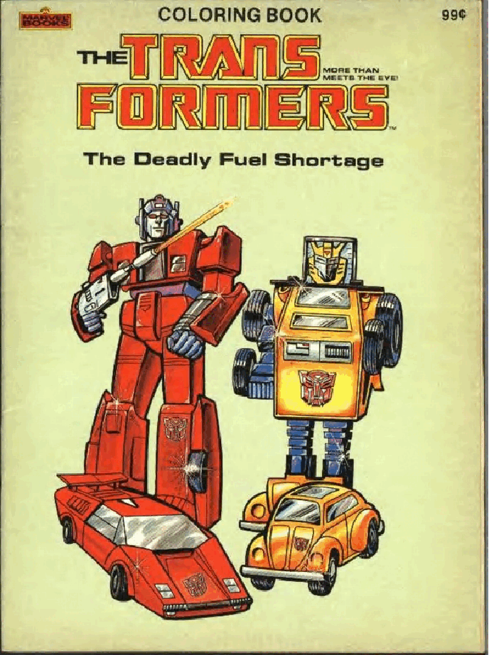 The Transformers - The Deadly Fuel Shortage (Coloring Book) (1984) (Marvel Books).pdf,第1页预览
