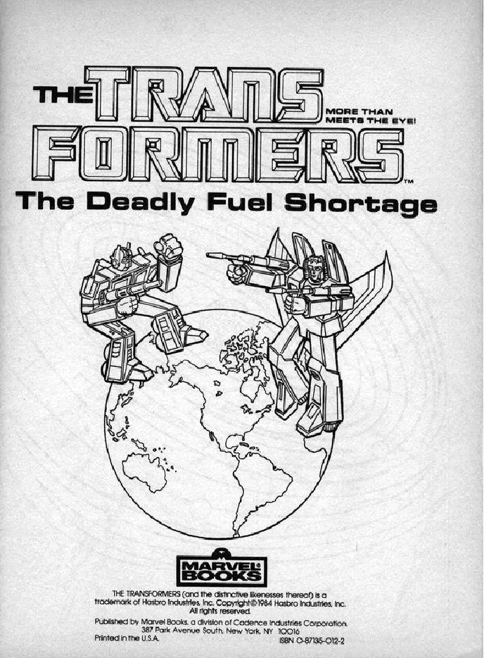 The Transformers - The Deadly Fuel Shortage (Coloring Book) (1984) (Marvel Books).pdf,第2页预览