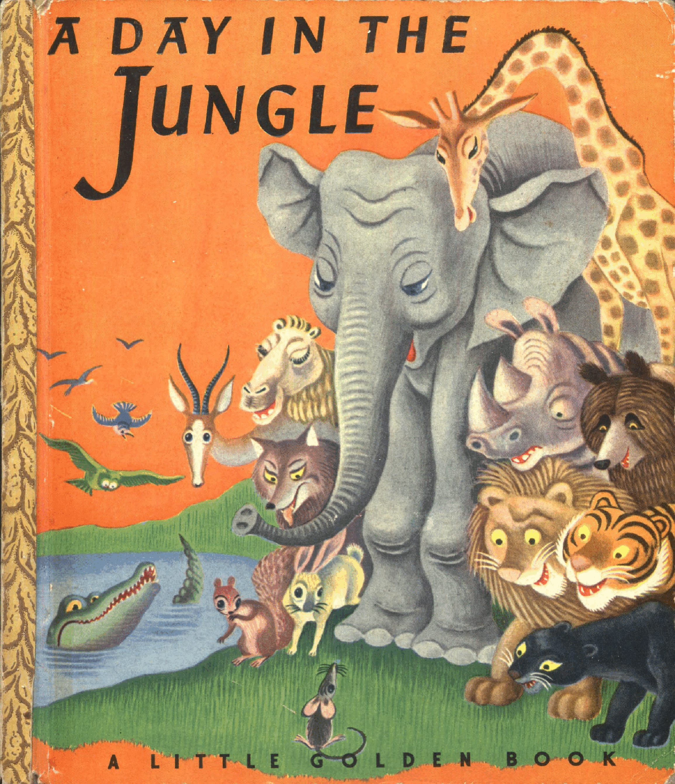 A Day In The Jungle (Little Golden Book) (1943).pdf,第1页预览