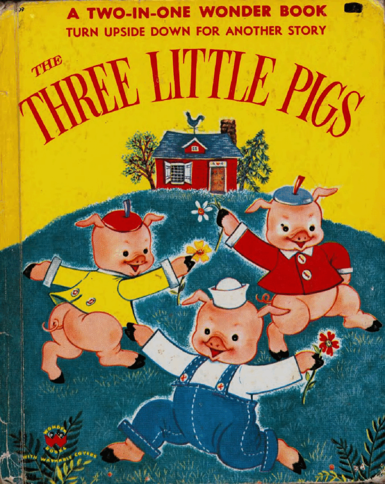 The Three Little Pigs (1954) (A Two-In-One Wonder Book) (goldengems).pdf,第1页预览