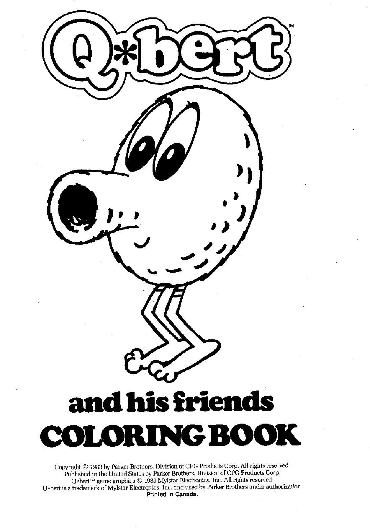 Q-Bert and his friends Coloring Book (1983.Parker) (peterhirschberg)(1).pdf,第2页预览