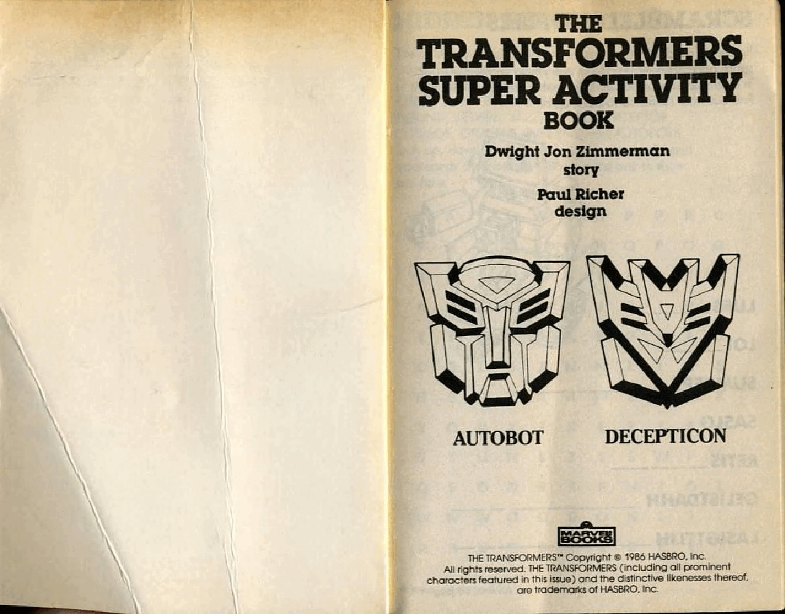 The Transformers Super Activity Book (1986.Marvel Books).pdf,第2页预览