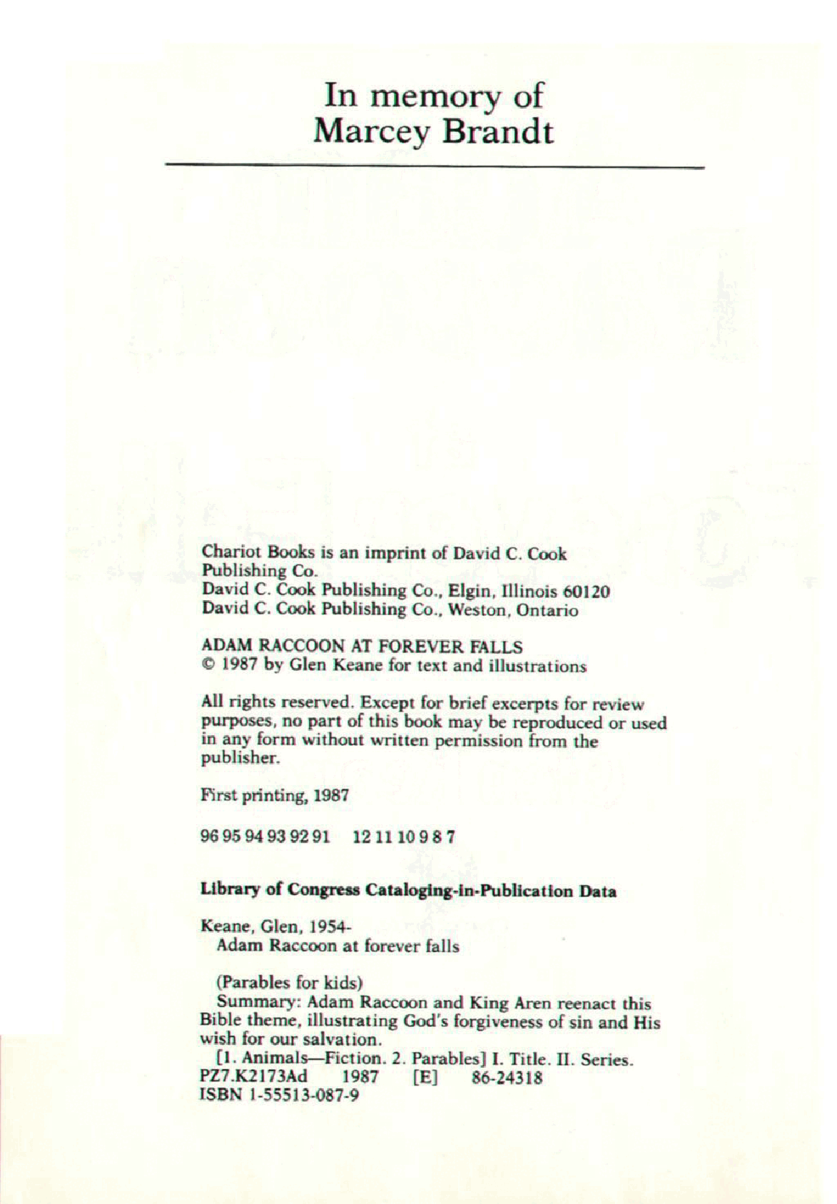 Adam Raccoon at Forever Falls (1987(c2c)(bZc-DCP).pdf,第3页预览