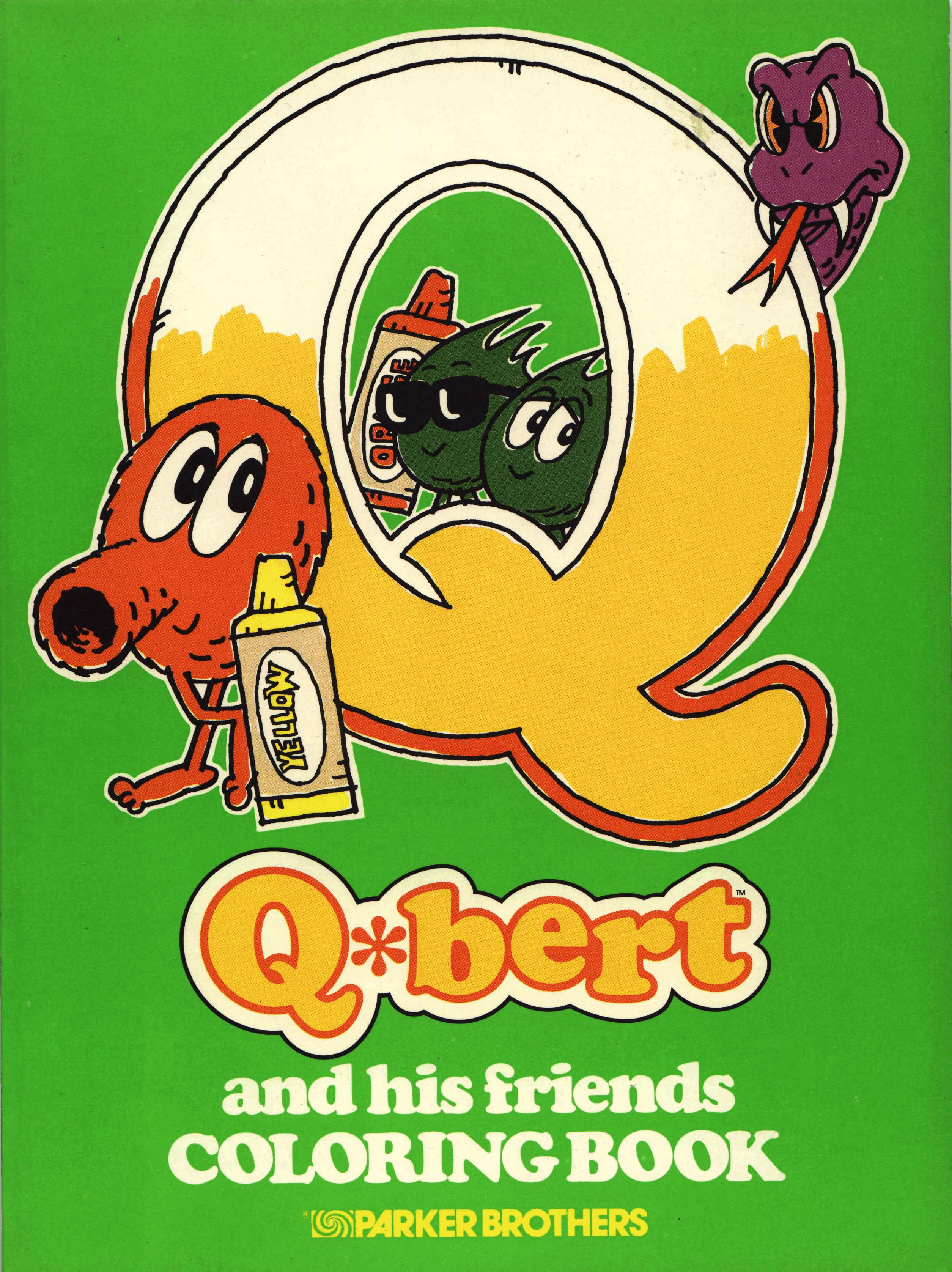 Q-Bert and his friends Coloring Book (1983.Parker) (peterhirschberg).pdf，第1页预览