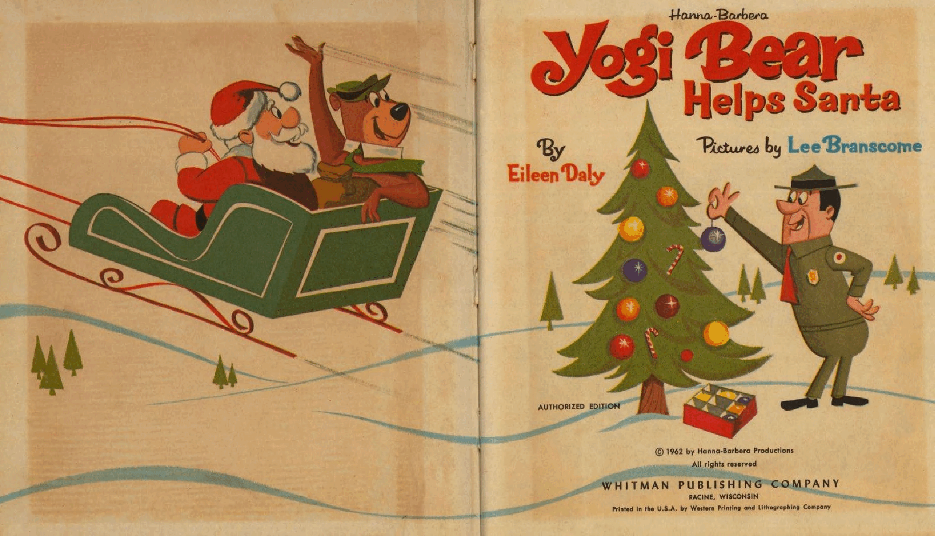Top-Top Tales 2498 - Hanna-Barbera - Yogi Bear Helps Santa (1962) (goldengems).pdf,第2页预览