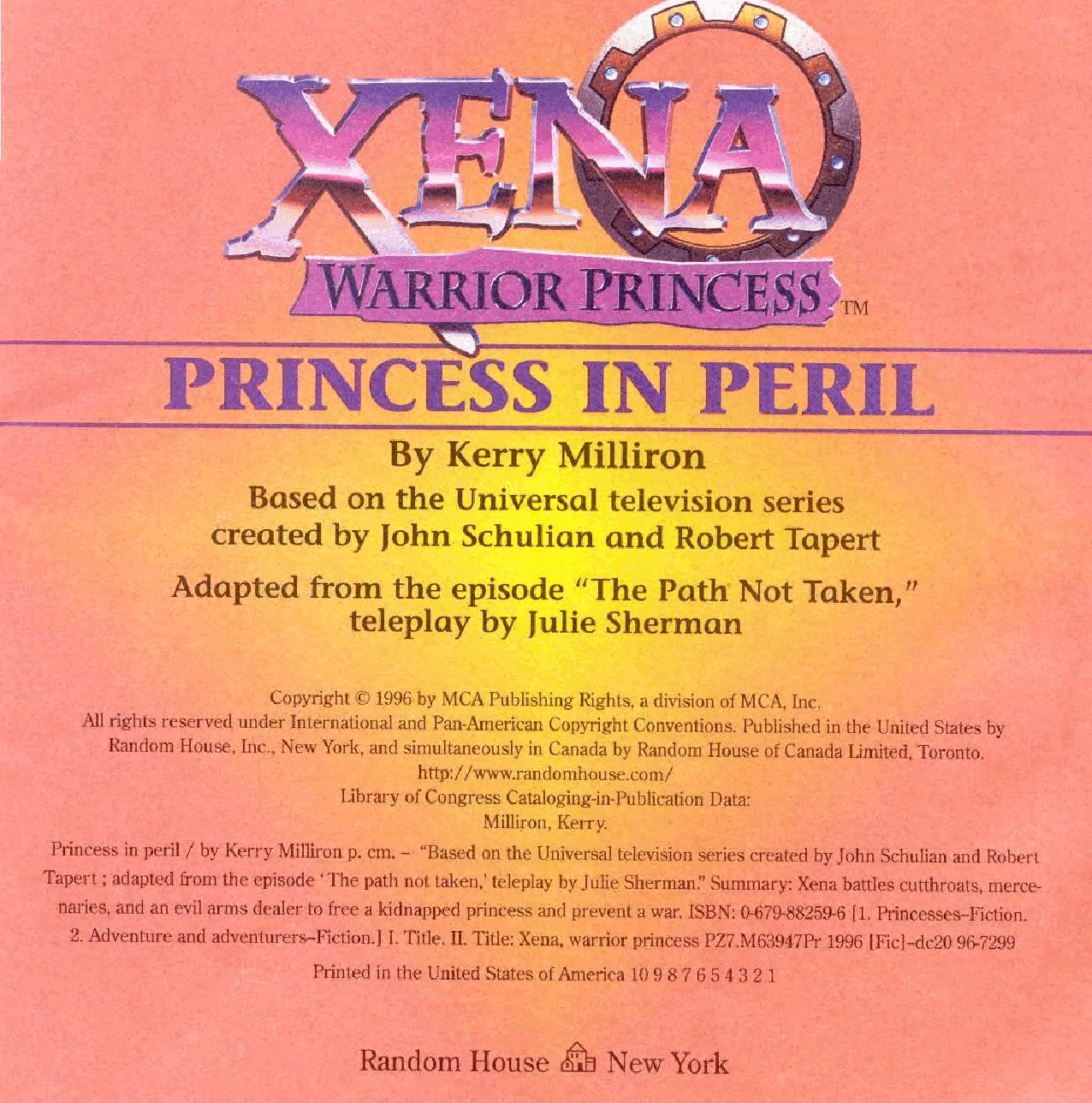 Xena Warrior Princess - Princess In Peril (1996) (AquilaLorelei TRWBD).pdf,第2页预览