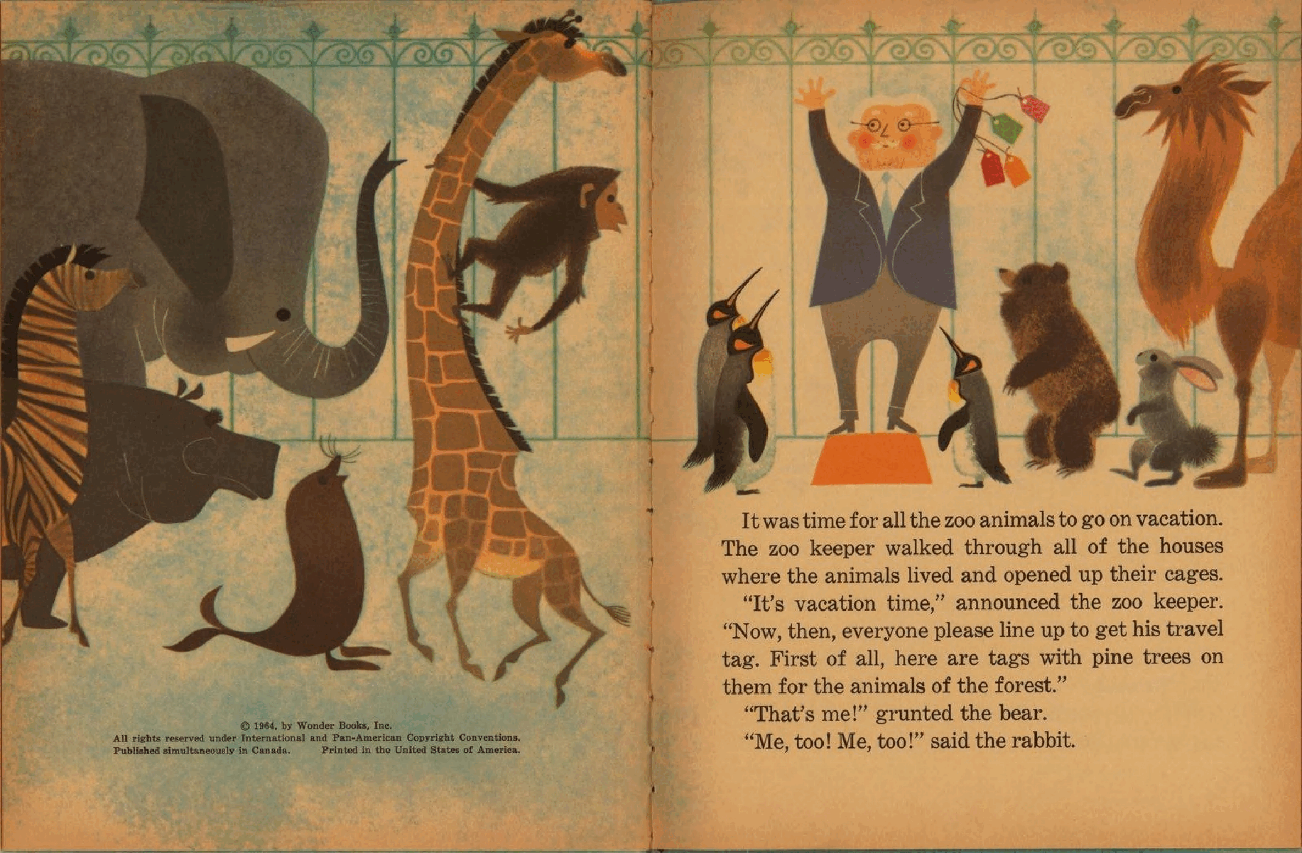 Wonder Book 0839 - The Animals' Vacation (1964) (goldengems).pdf,第3页预览
