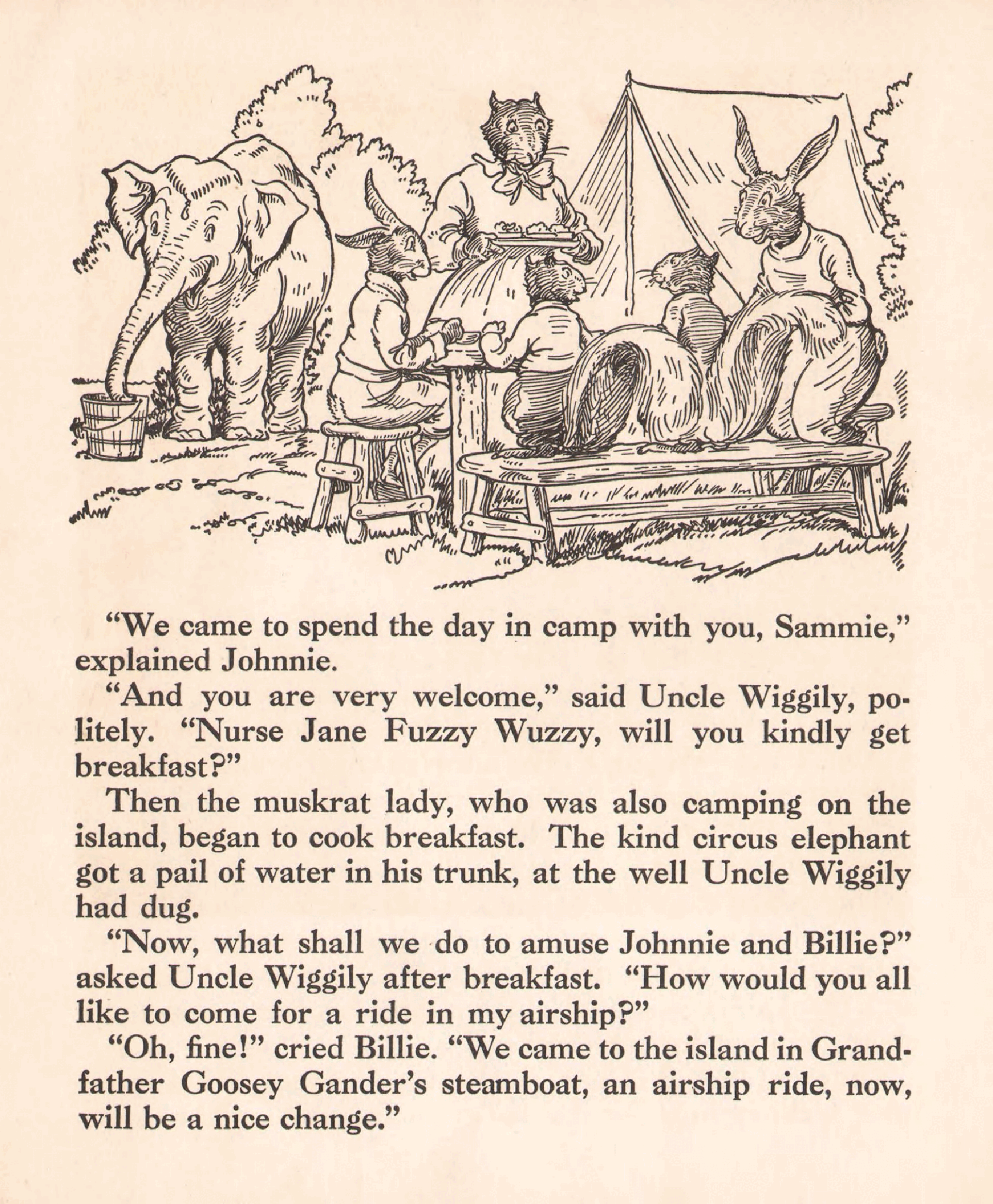 Uncle Wiggily and the Canoe (1939.Platt & Munk) - George Carlson art.pdf,第4页预览