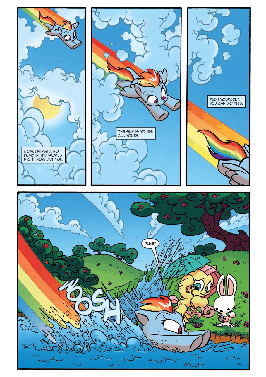 小马宝莉绘本11 Friends Forever Rainbow Dash & Fluttershy.pdf，第3页预览