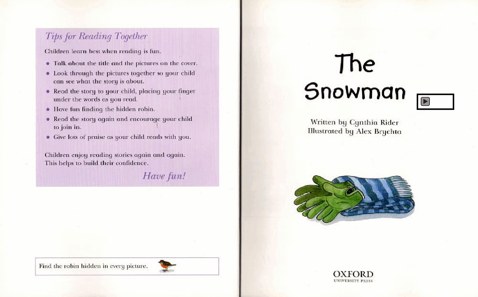 牛津阅读树在家读绘本系列1A The Snowman.pdf,第2页预览