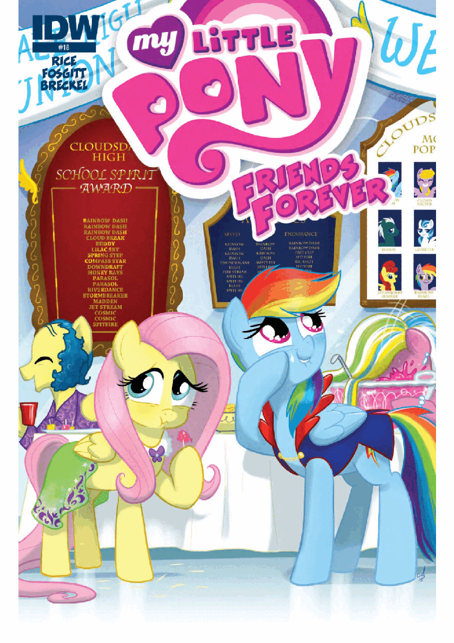 小马宝莉绘本11 Friends Forever Rainbow Dash & Fluttershy.pdf，第1页预览