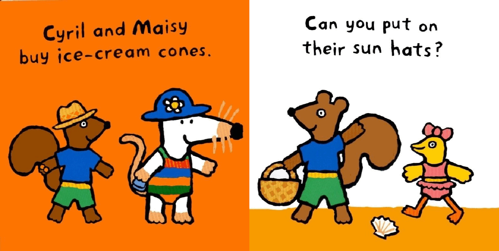 小鼠波波系列绘本Maisy_at_the_Beach_(前).pdf,第2页预览