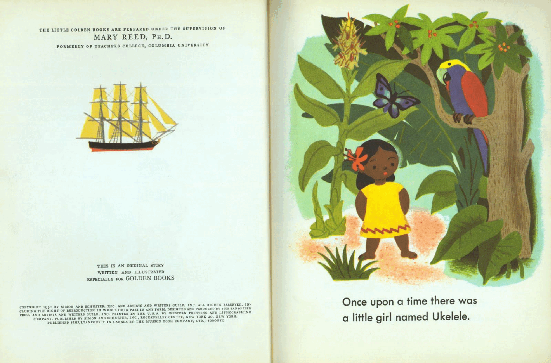 Ukelele and her new doll (1951) (Little Golden Book) (goldengems).pdf,第3页预览