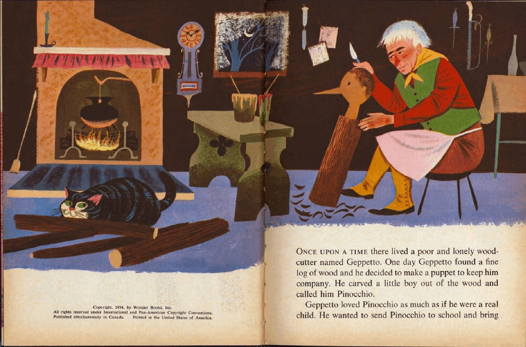 Wonder Book #0015 - Pinocchio (1954) (Freckled Derelict).pdf,第3页预览