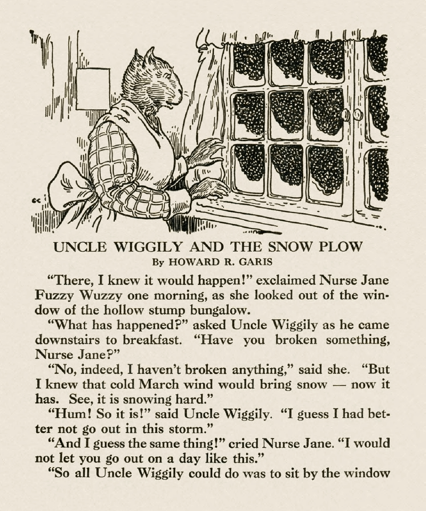 Uncle Wiggily and the Snow Plow (1939.Platt & Munk) - George Carlson art.pdf,第2页预览