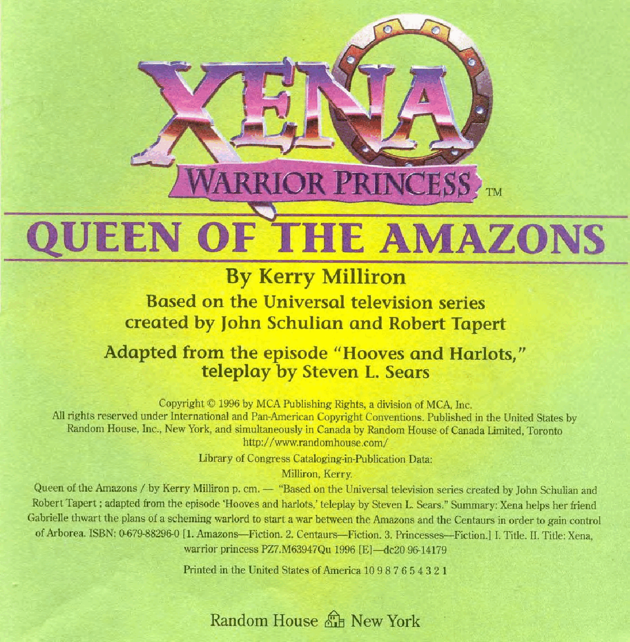 Xena Warrior Princess - Queen of the Amazons (1996) (AquilaLorelei TRWBD).pdf,第2页预览