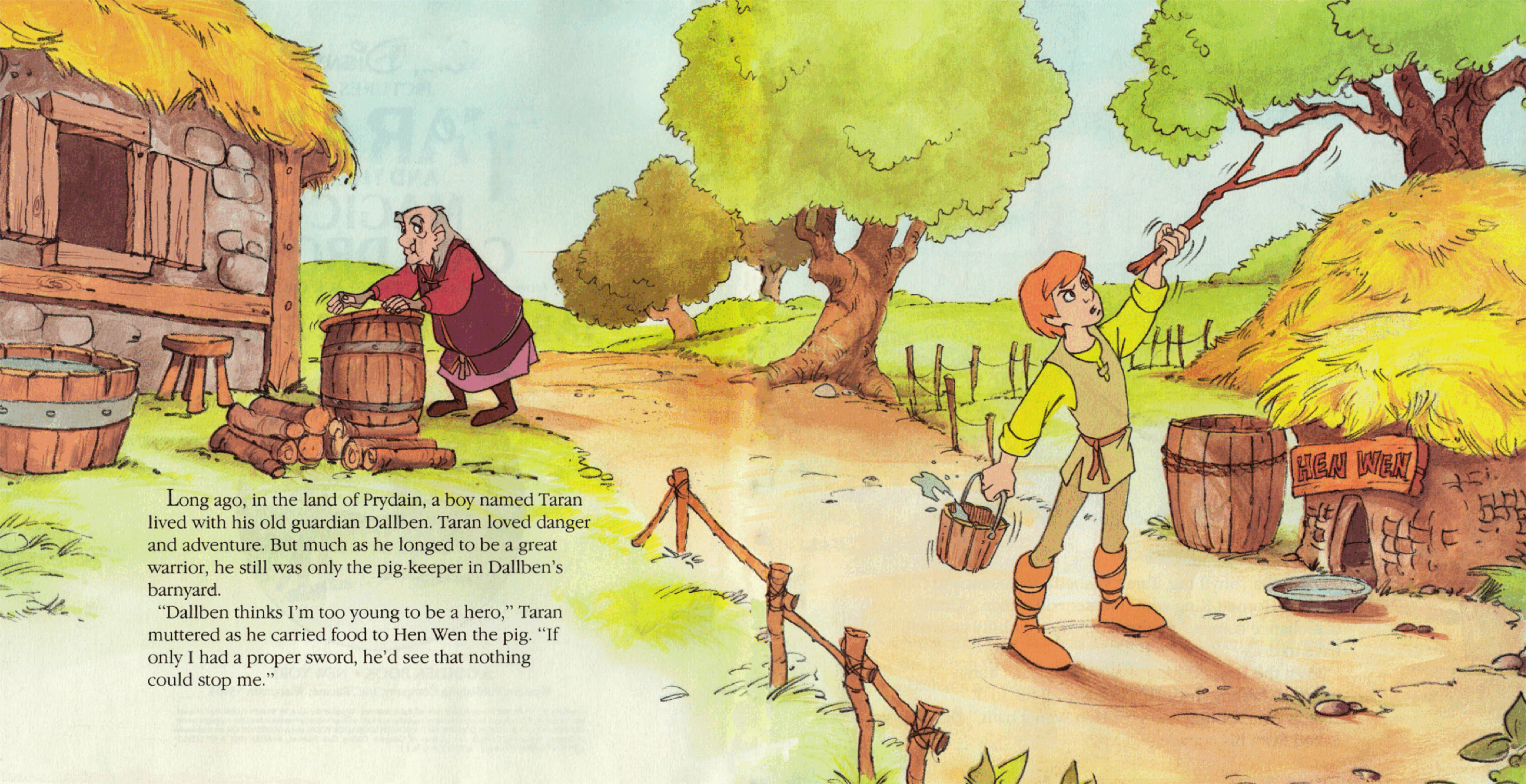 迪斯尼英文中级绘本Taran_And_The_Magic_Cauldron.pdf,第3页预览