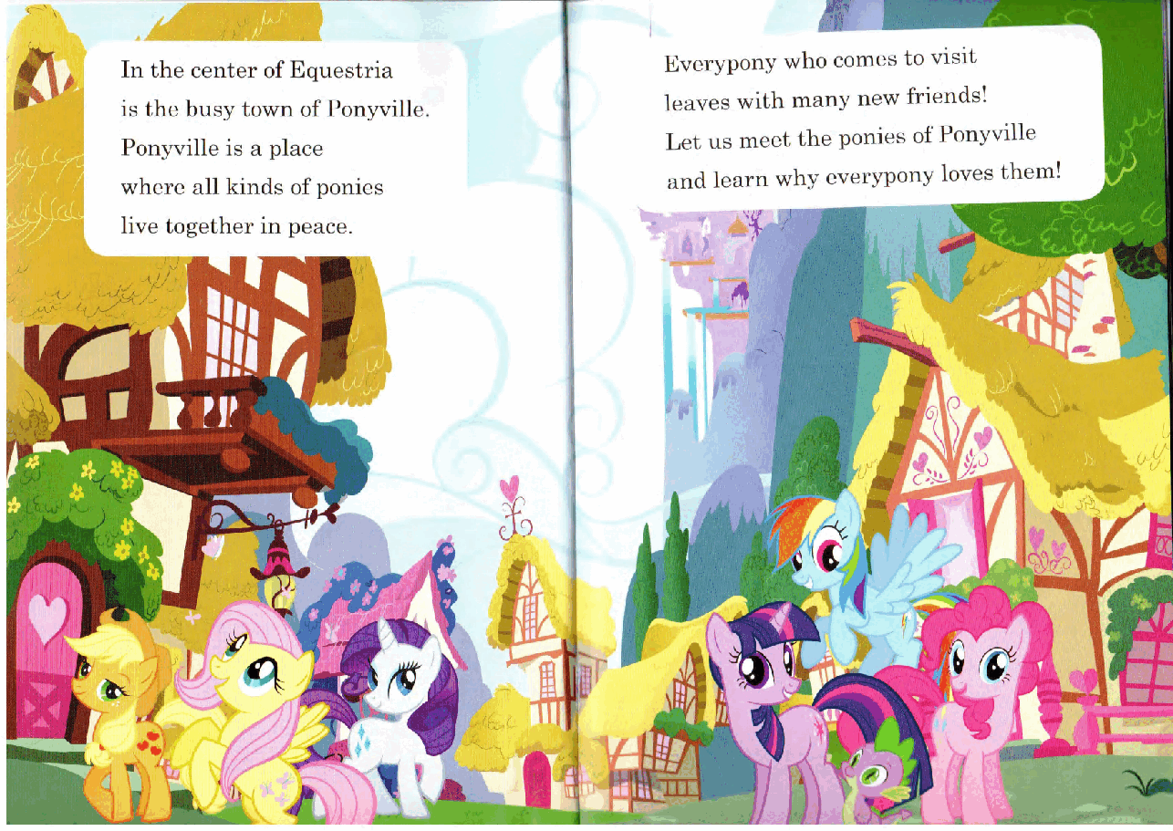 小马宝莉绘本my little pony - meet the ponies of ponyville.pdf,第4页预览