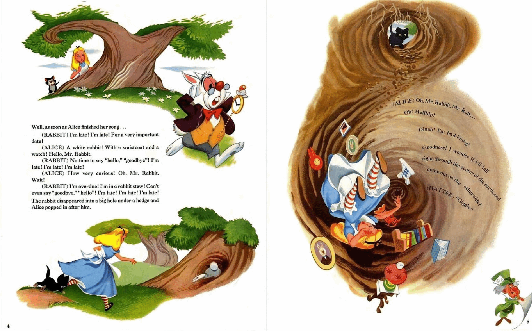Walt Disney's Alice in Wonderland (Little Nipper Giant Storybook Record Album).pdf，第3页预览