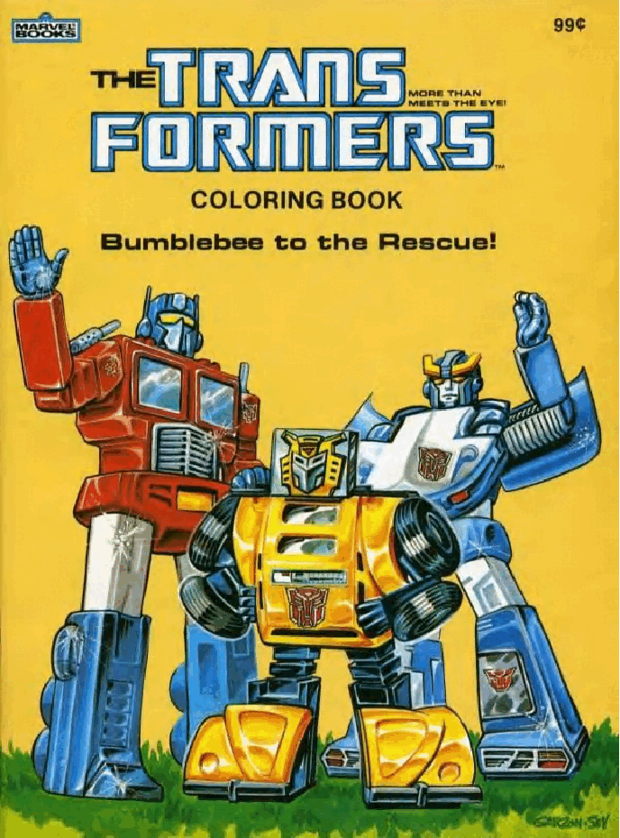 Transformers - Bumblebee to the Rescue Coloring Book (Marvel Books) (1984) (c2c).pdf，第1页预览