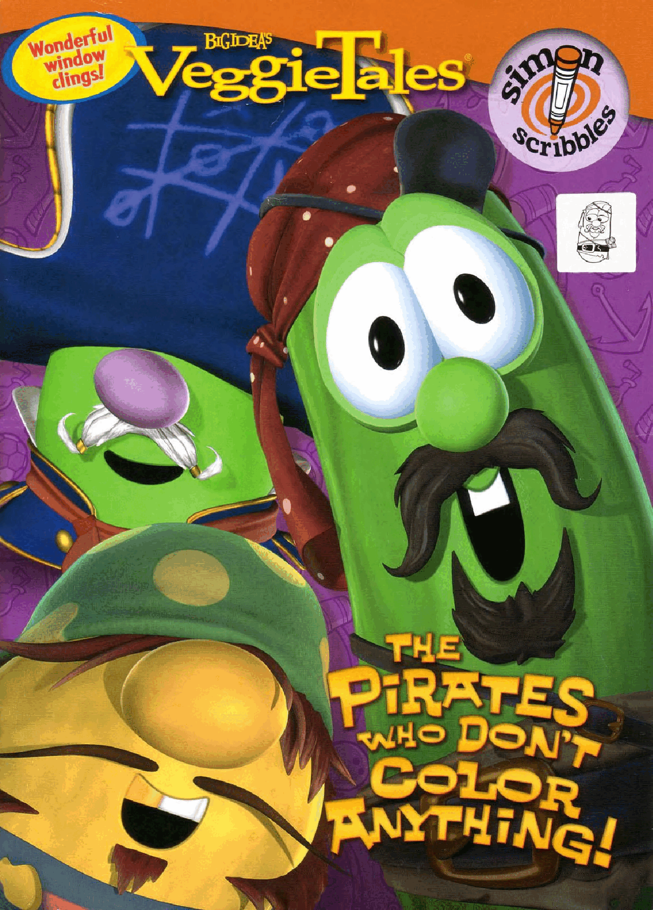 Veggie Tales - Pirates Who Don't Do Anything Coloring Book (2006).pdf,第1页预览