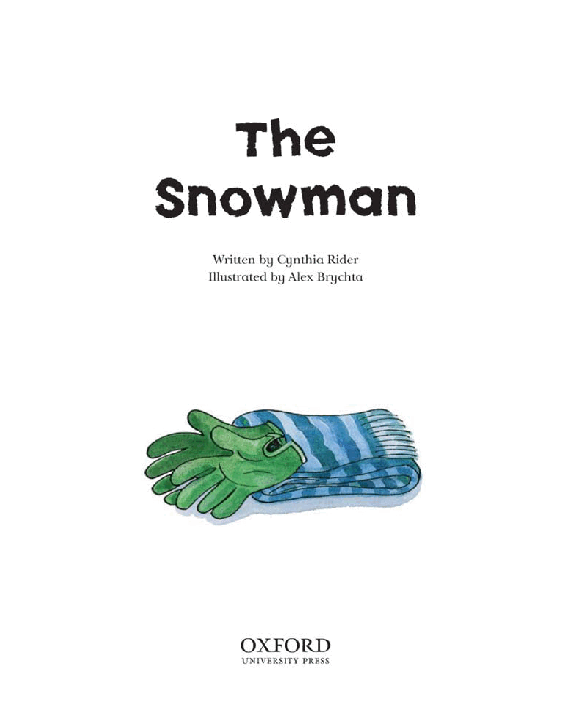 牛津启蒙绘本系列The Snowman.pdf,第3页预览