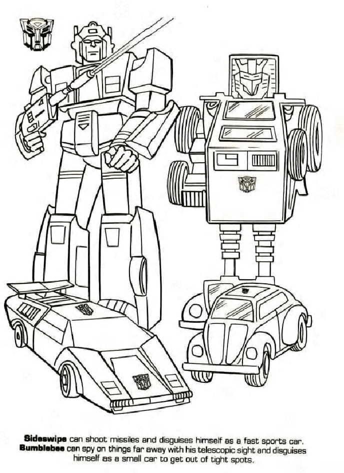 Transformers - Bumblebee to the Rescue Coloring Book (Marvel Books) (1984) (c2c).pdf，第4页预览