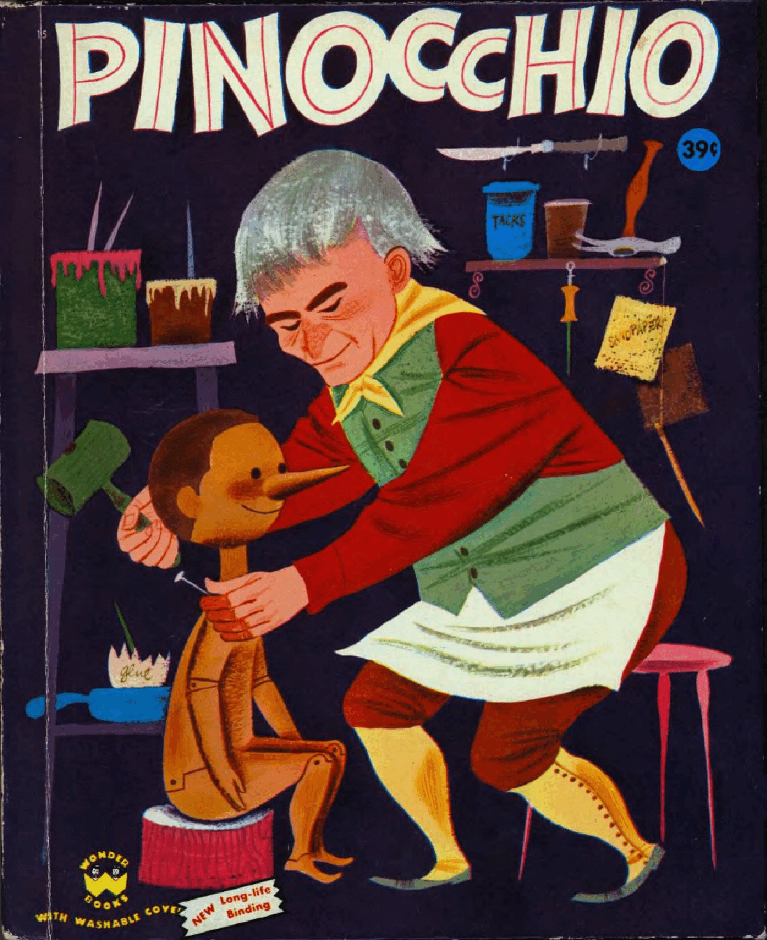Wonder Book #0015 - Pinocchio (1954) (Freckled Derelict).pdf,第1页预览