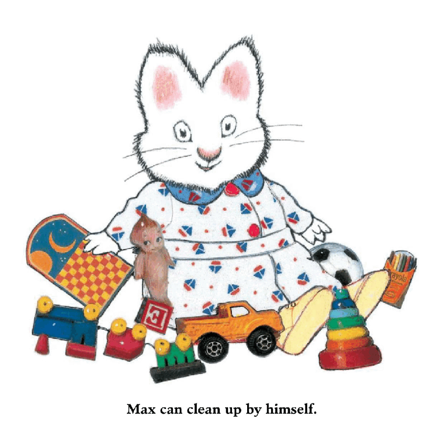 小兔麦克斯和露比Max and Ruby-Baby Max - Clean-Up Time!.pdf,第2页预览