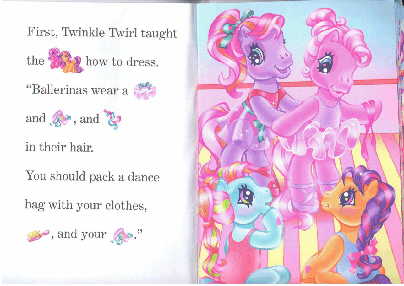 小马宝莉绘本my little pony - tutus and toe shoes.pdf,第4页预览