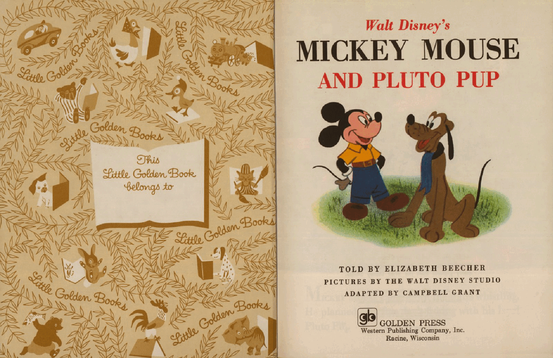 迪斯尼英文中级绘本Walt Disney_Mickey Mouse and Pluto Pup.pdf，第2页预览