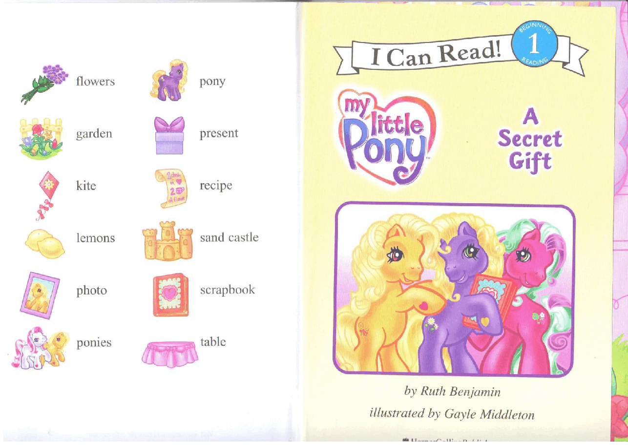 小马宝莉绘本my little pony - a secret gift.pdf,第2页预览
