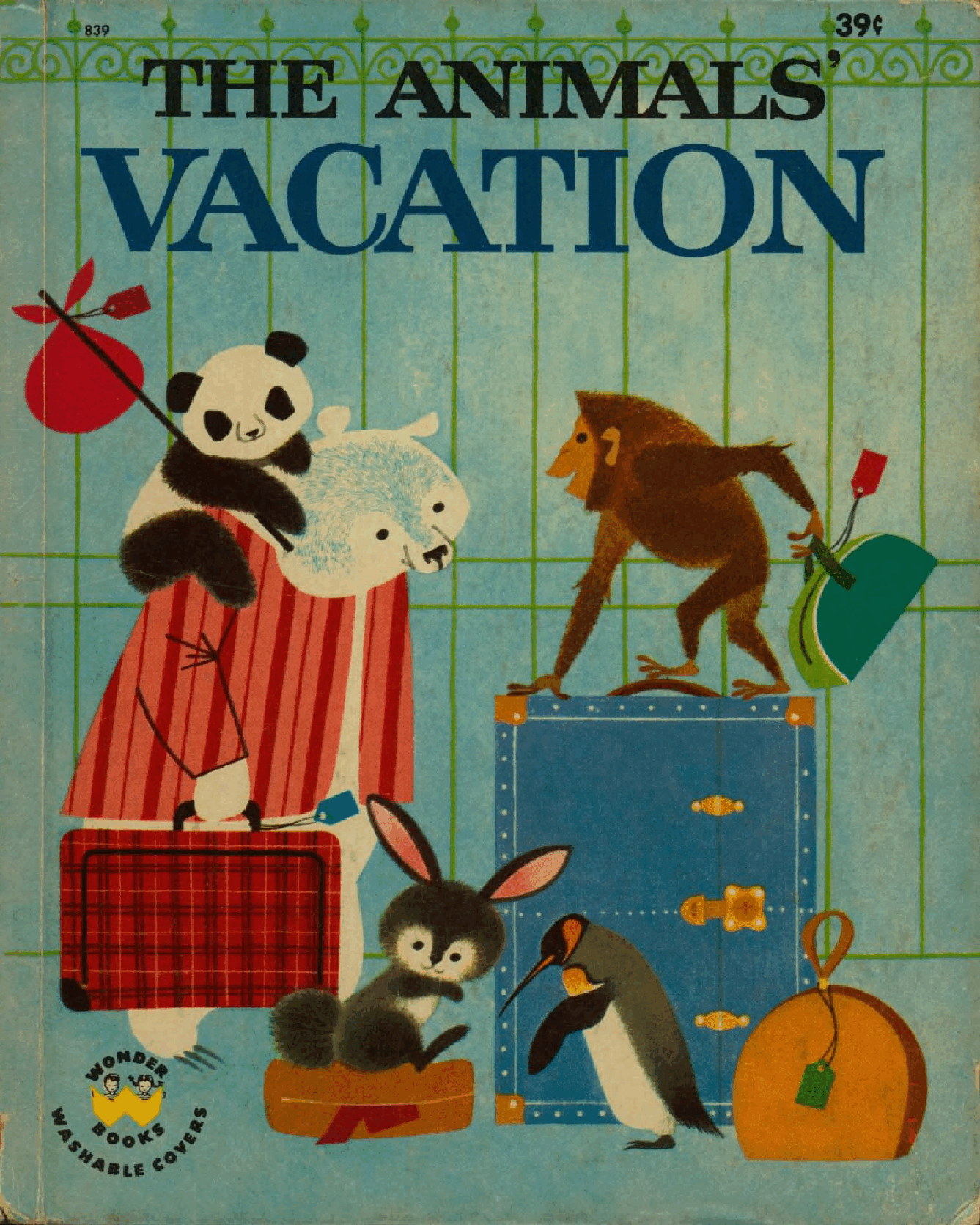 Wonder Book 0839 - The Animals' Vacation (1964) (goldengems).pdf,第1页预览