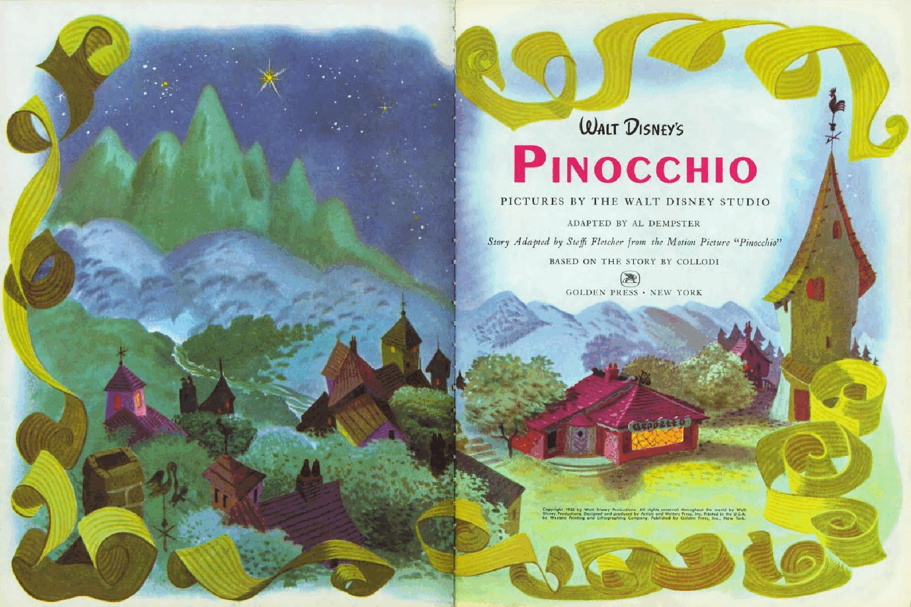 Walt Disney's Pinocchio (1953) (Big Golden Book) (goldengems).pdf,第3页预览