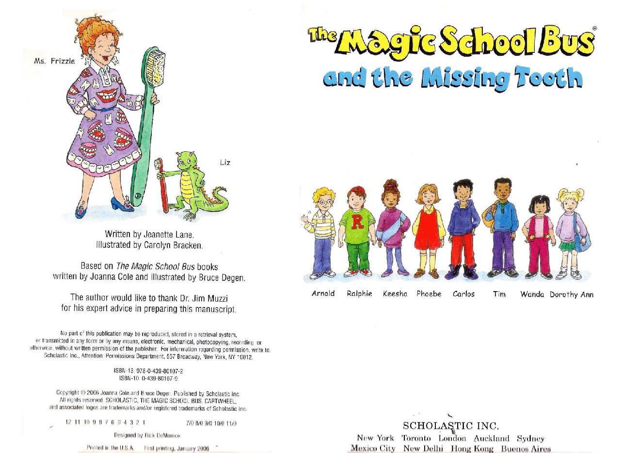 神奇校车绘本系列The Missing Tooth.pdf,第1页预览