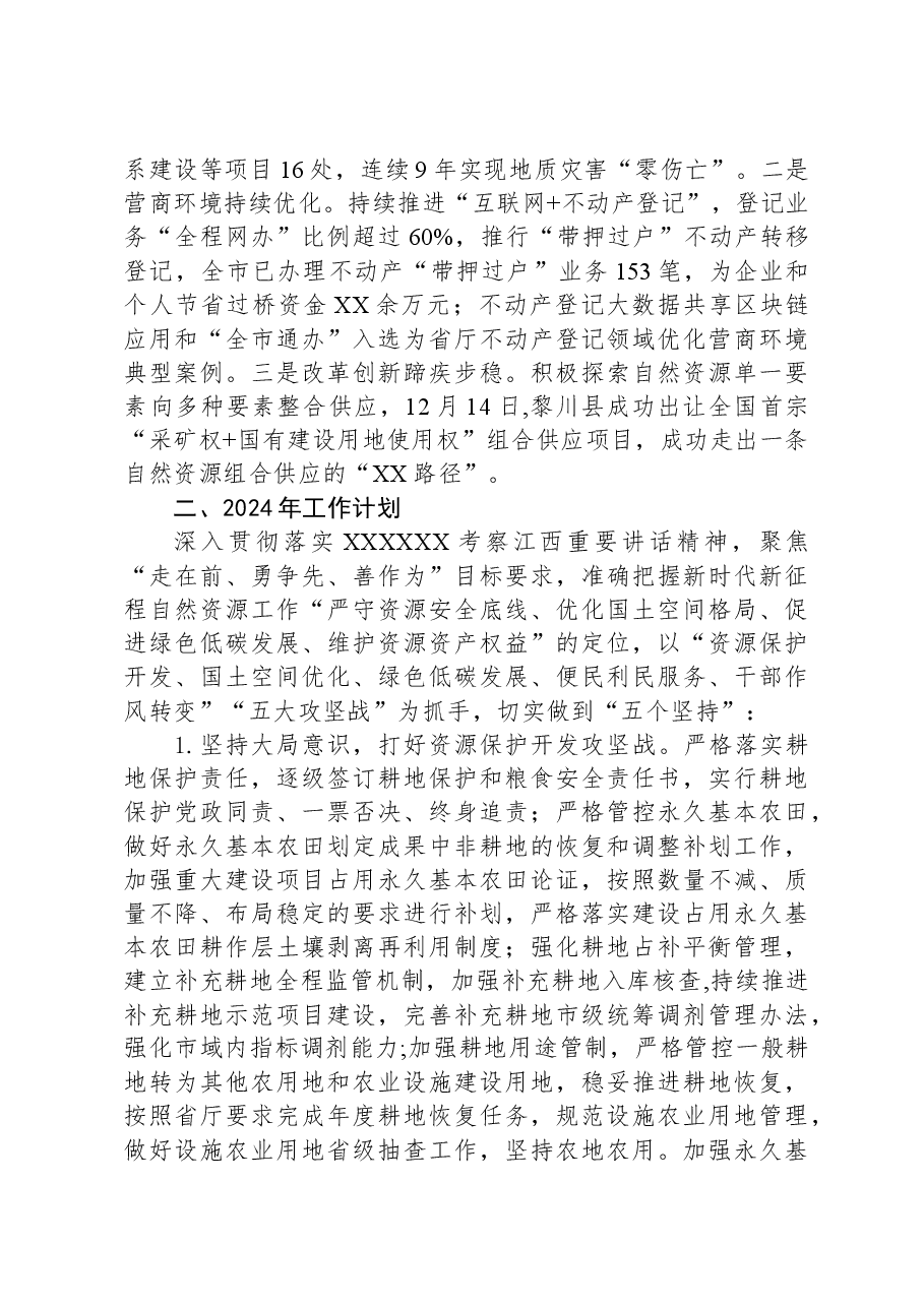 市自然资源局2023年工作总结及2024年工作计划.docx,第3页预览