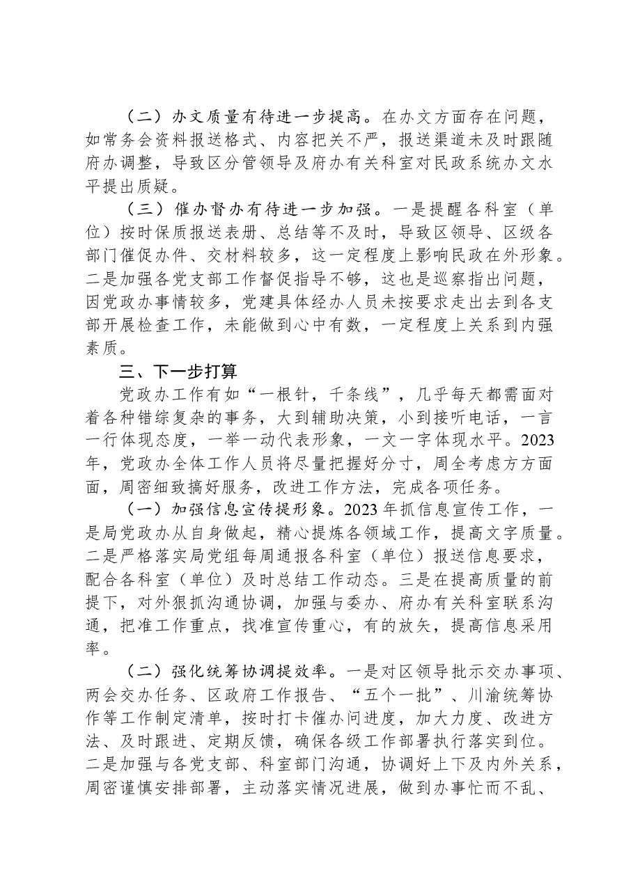 党政办2023年度述职报告.docx,第3页预览