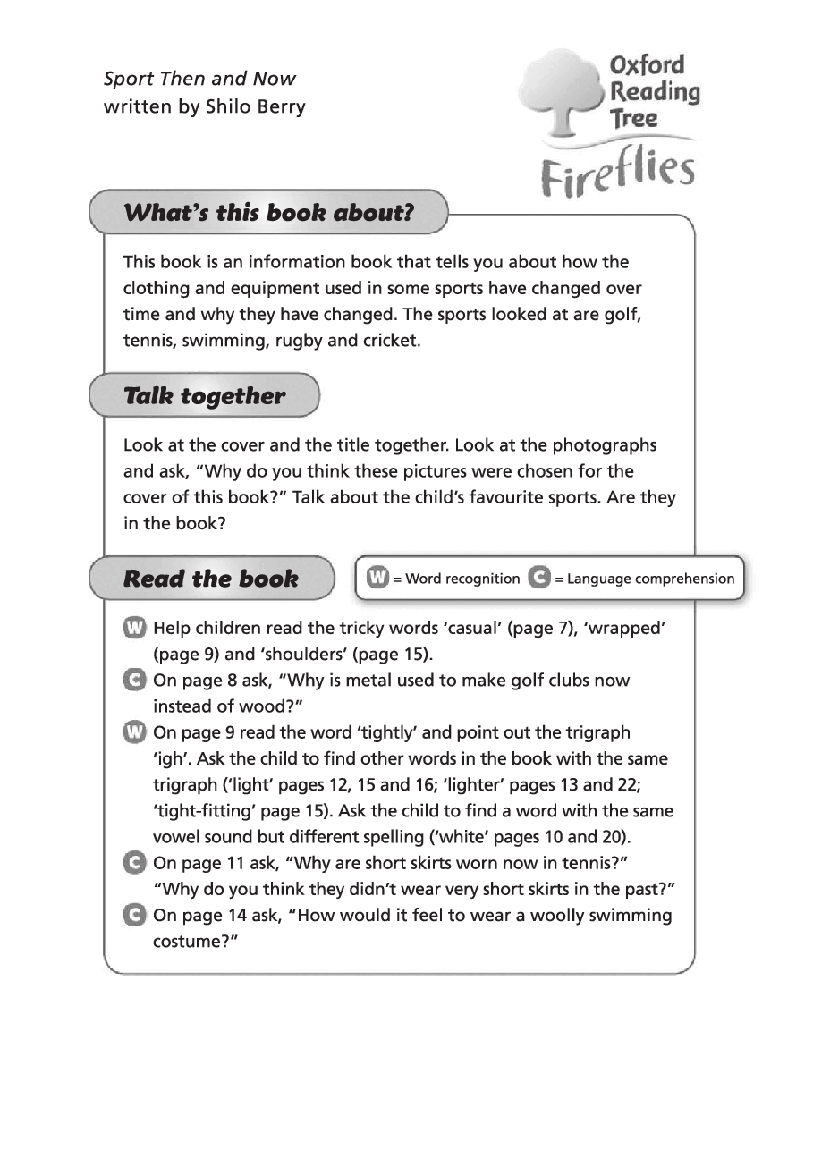 牛津阅读树stage_7的各个系列Sports then and now.pdf，第2页预览