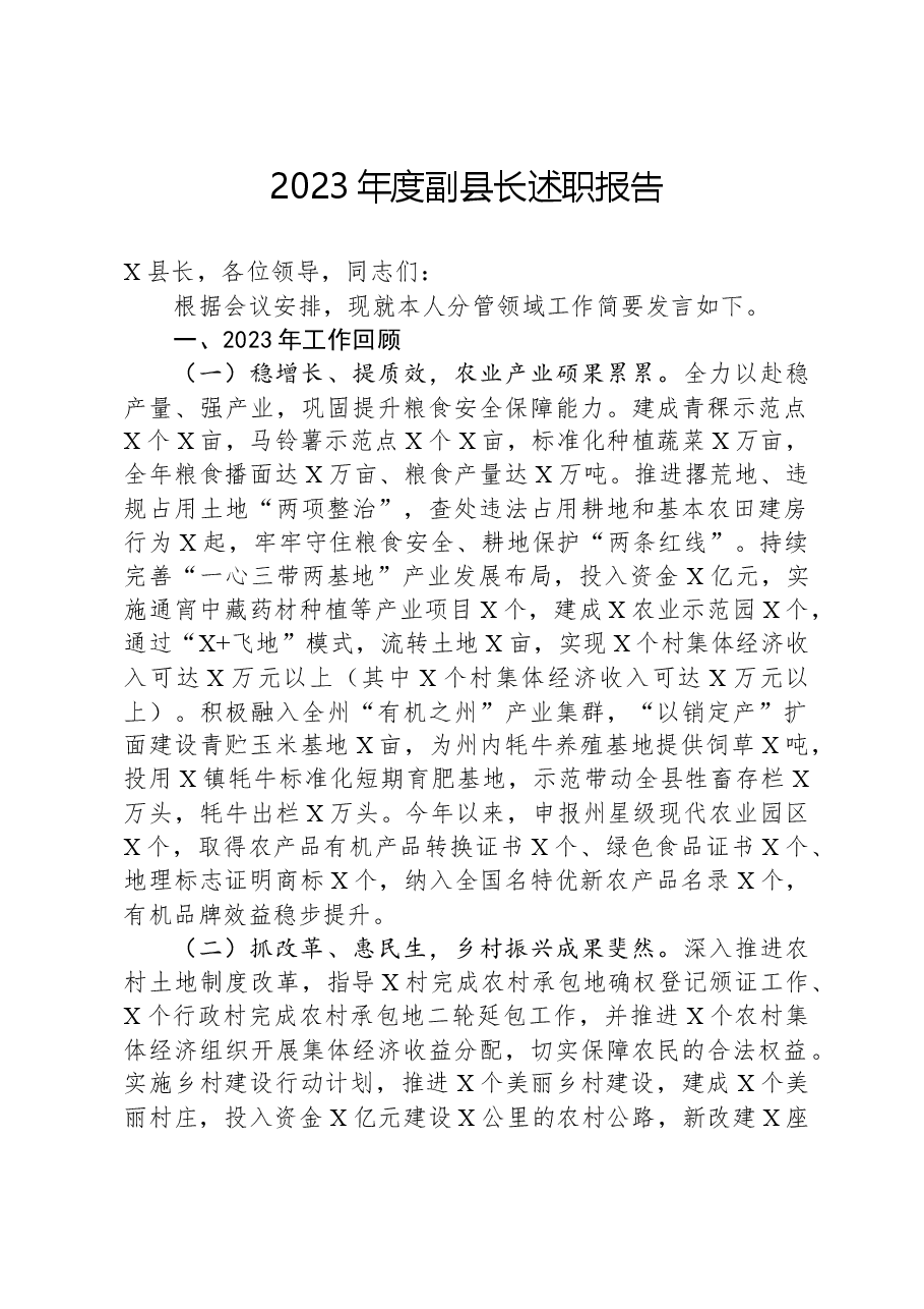 2023年度副县长述职报告.docx,第1页预览