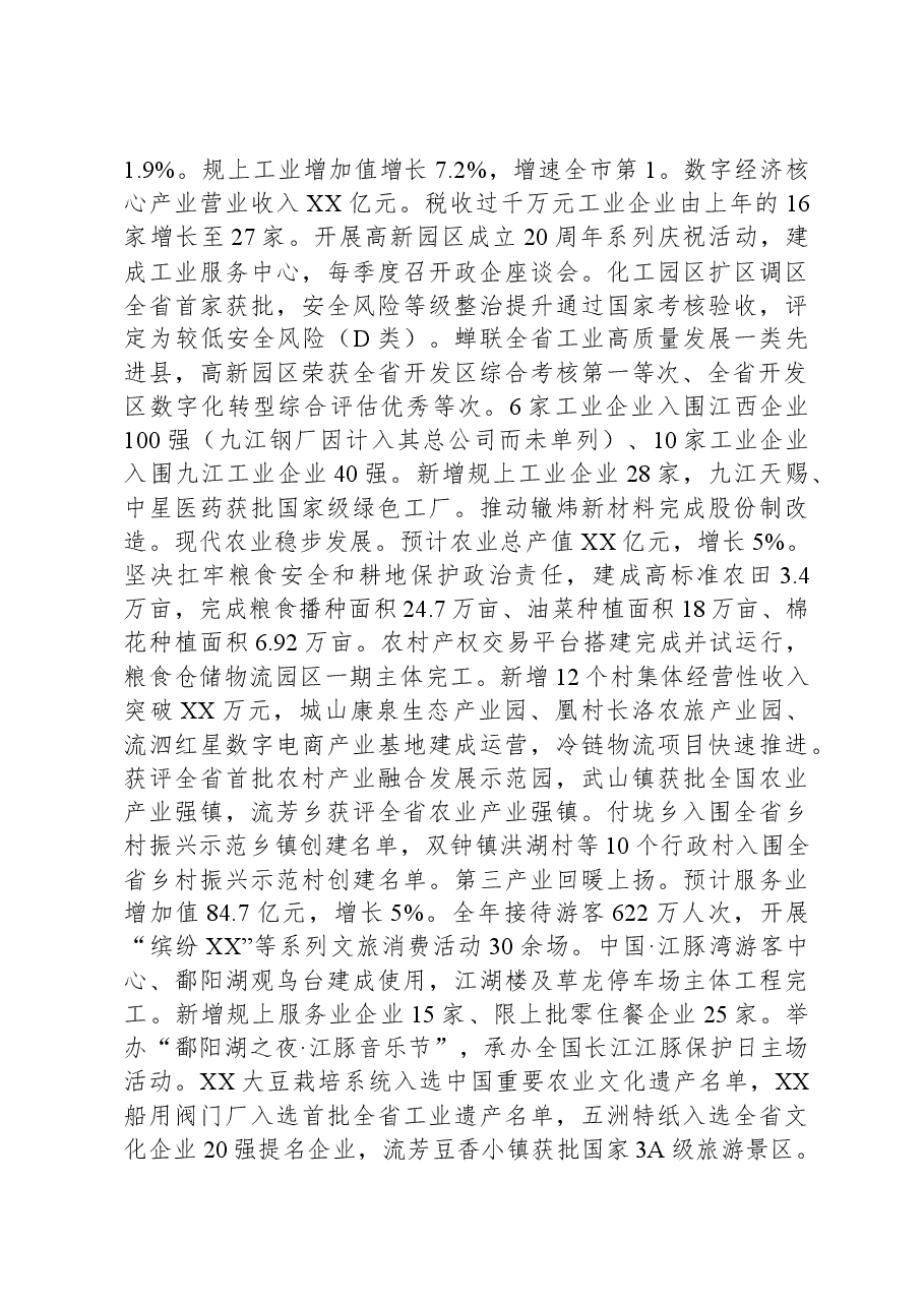 2024年XX县政府工作报告(1).docx,第2页预览
