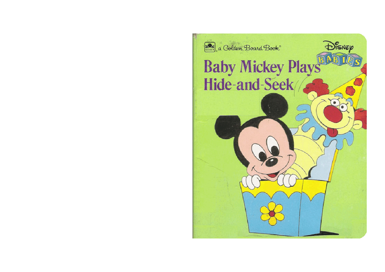 迪斯尼启蒙认知系列7册baby mickey plays hide-and-seek.pdf,第1页预览