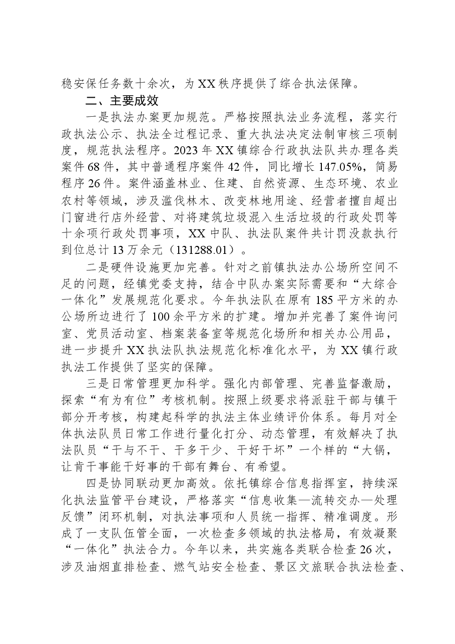 镇2023年度行政执法工作总结02.docx,第2页预览