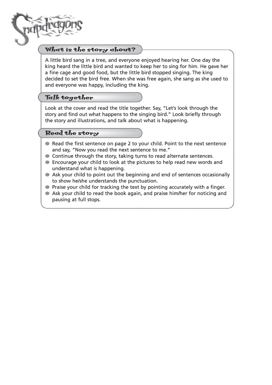 牛津阅读树stage_3的各个系列The Singing Bird.pdf,第2页预览