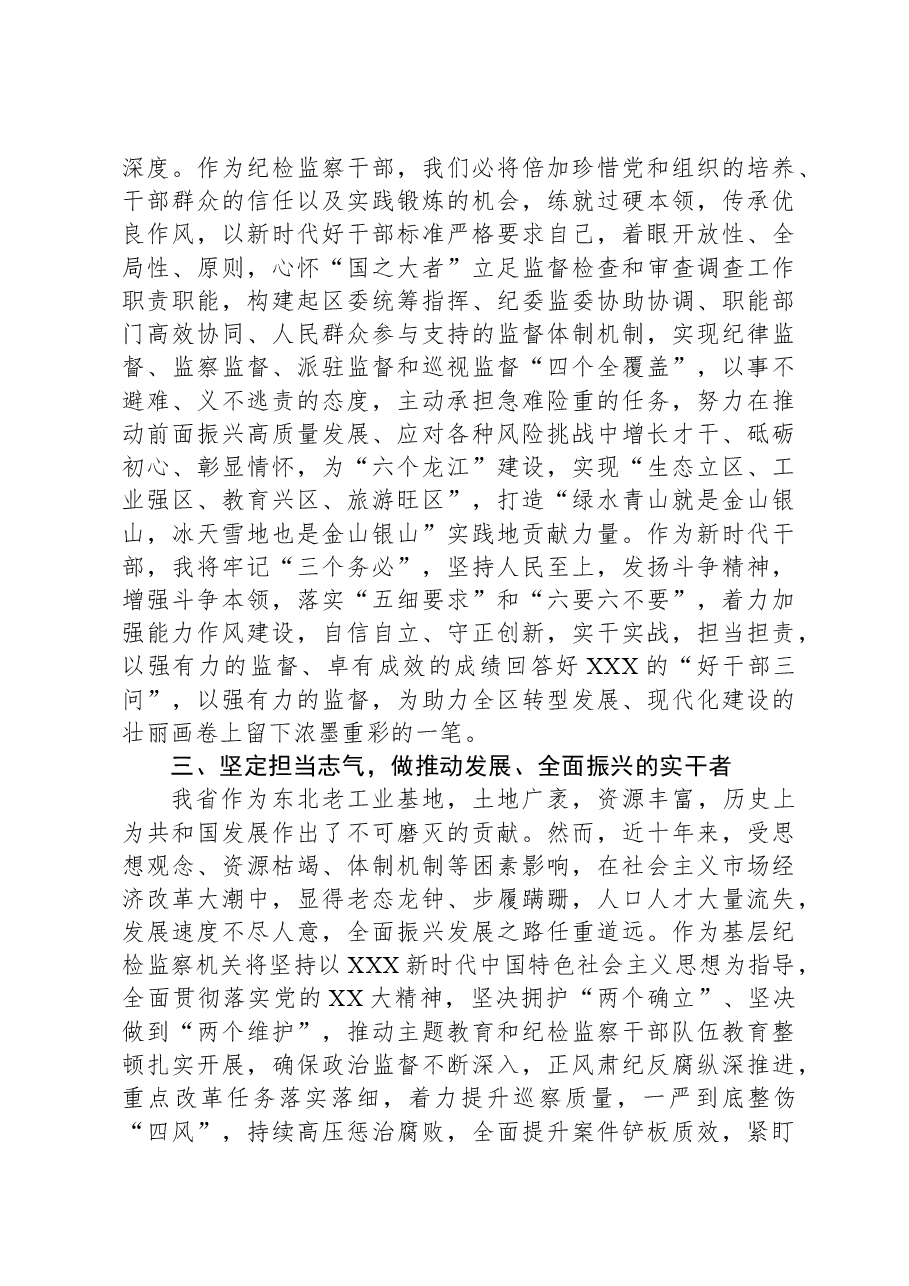某区纪委书记主题教育“以新气象新作为推动发展”研讨发言材料.docx,第3页预览