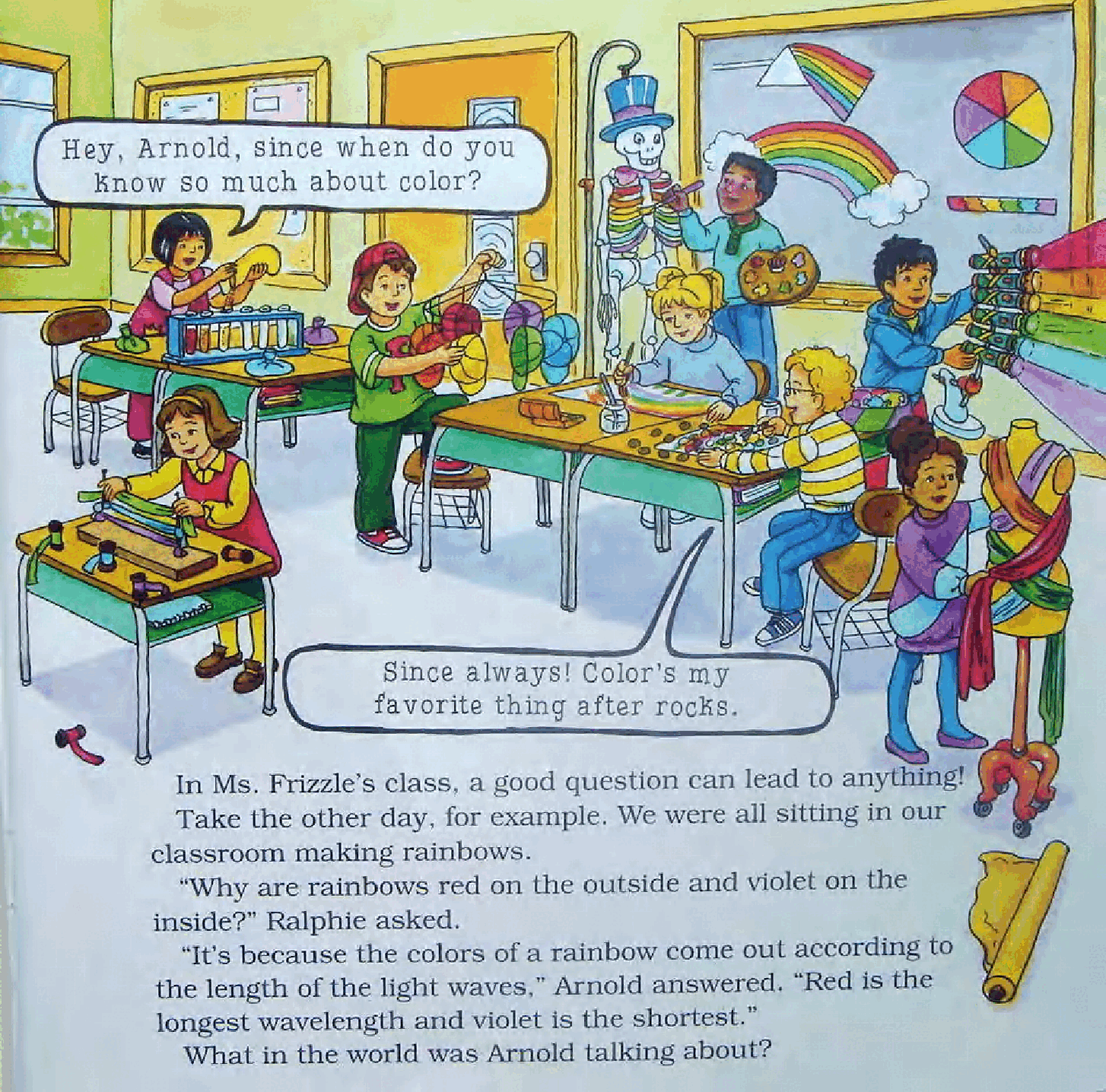 神奇校车绘本系列Makes a Rainbow.pdf,第3页预览