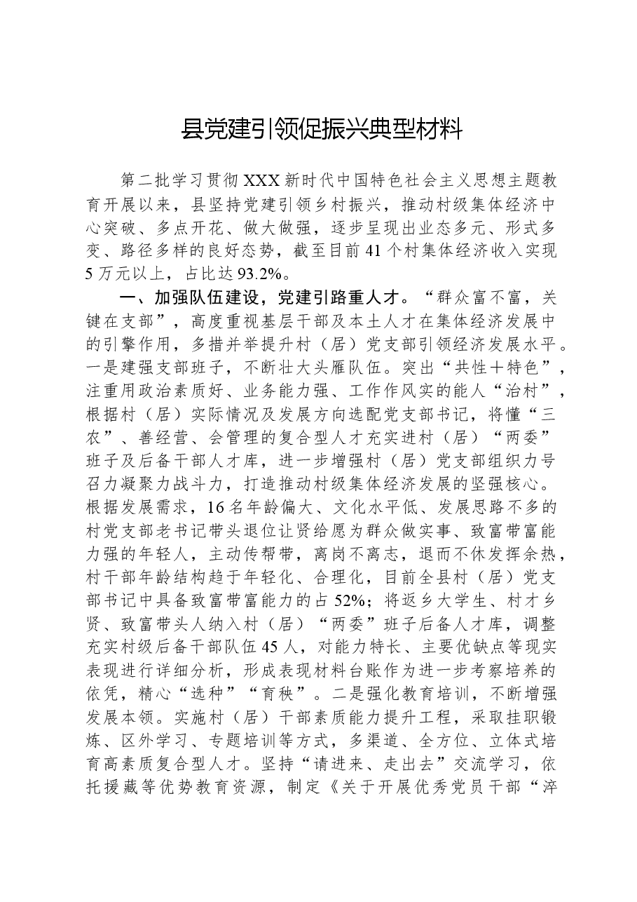 县党建引领促振兴典型材料.docx，第1页预览