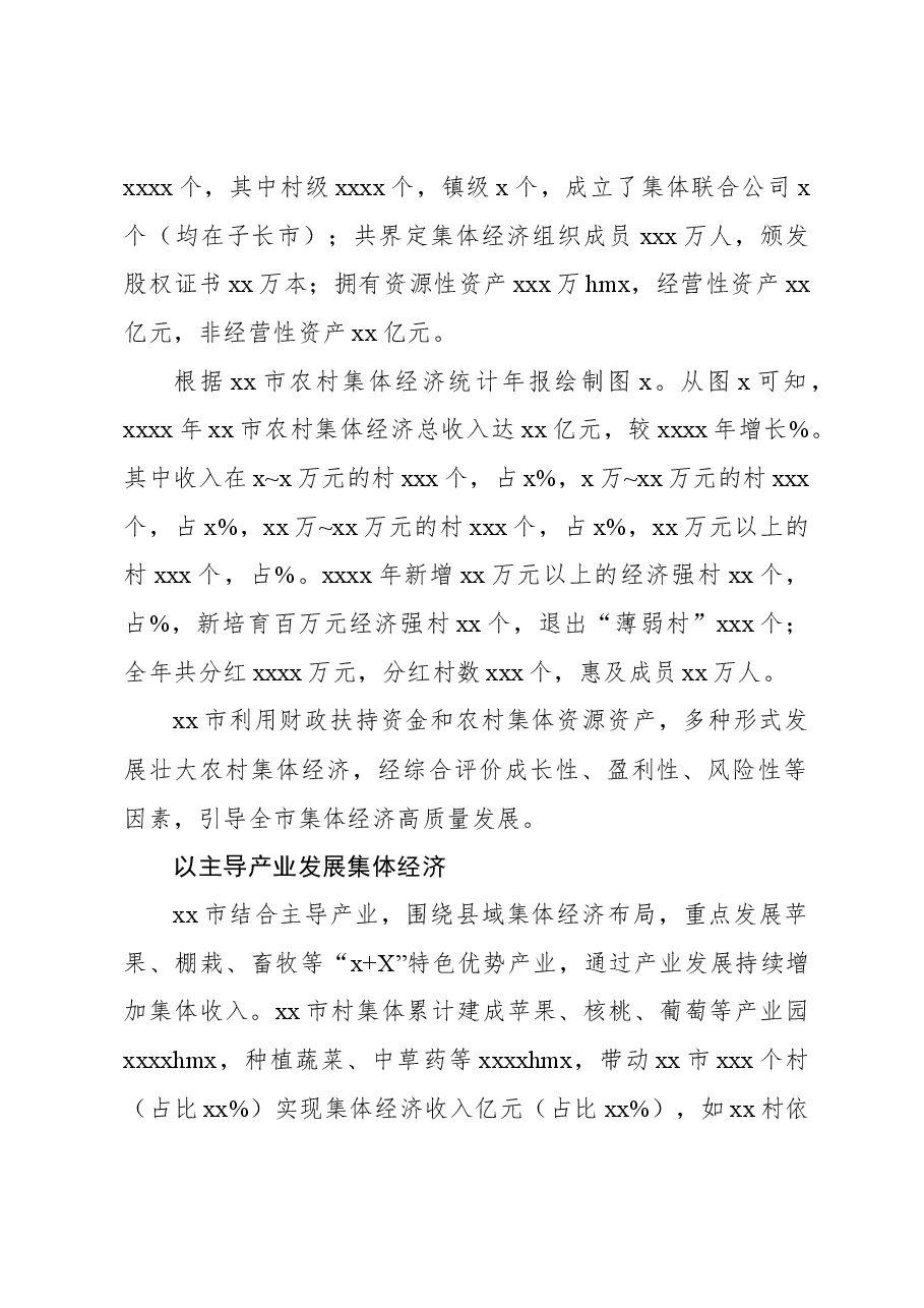 关于新型农村集体及经对济策发展情况、存在的问题的思考.docx,第2页预览