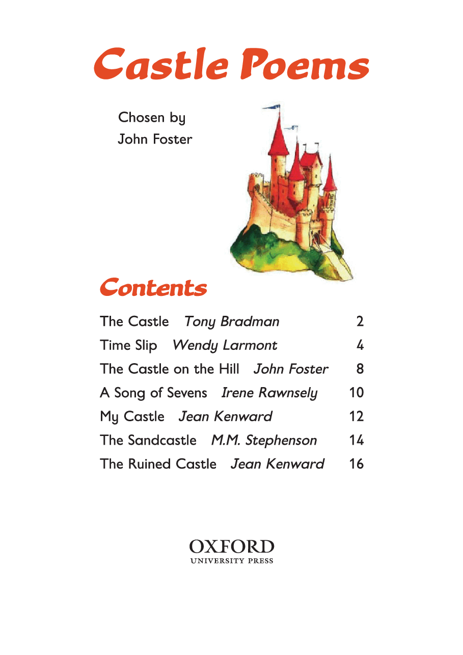 牛津阅读树的glow-worms_poetry系列Castle_Poems.pdf，第3页预览