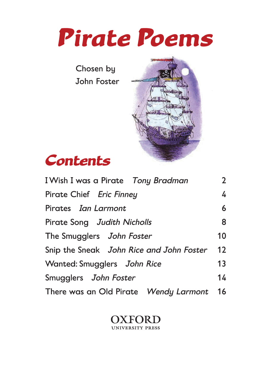 牛津阅读树的glow-worms_poetry系列Pirate_Poems.pdf,第3页预览