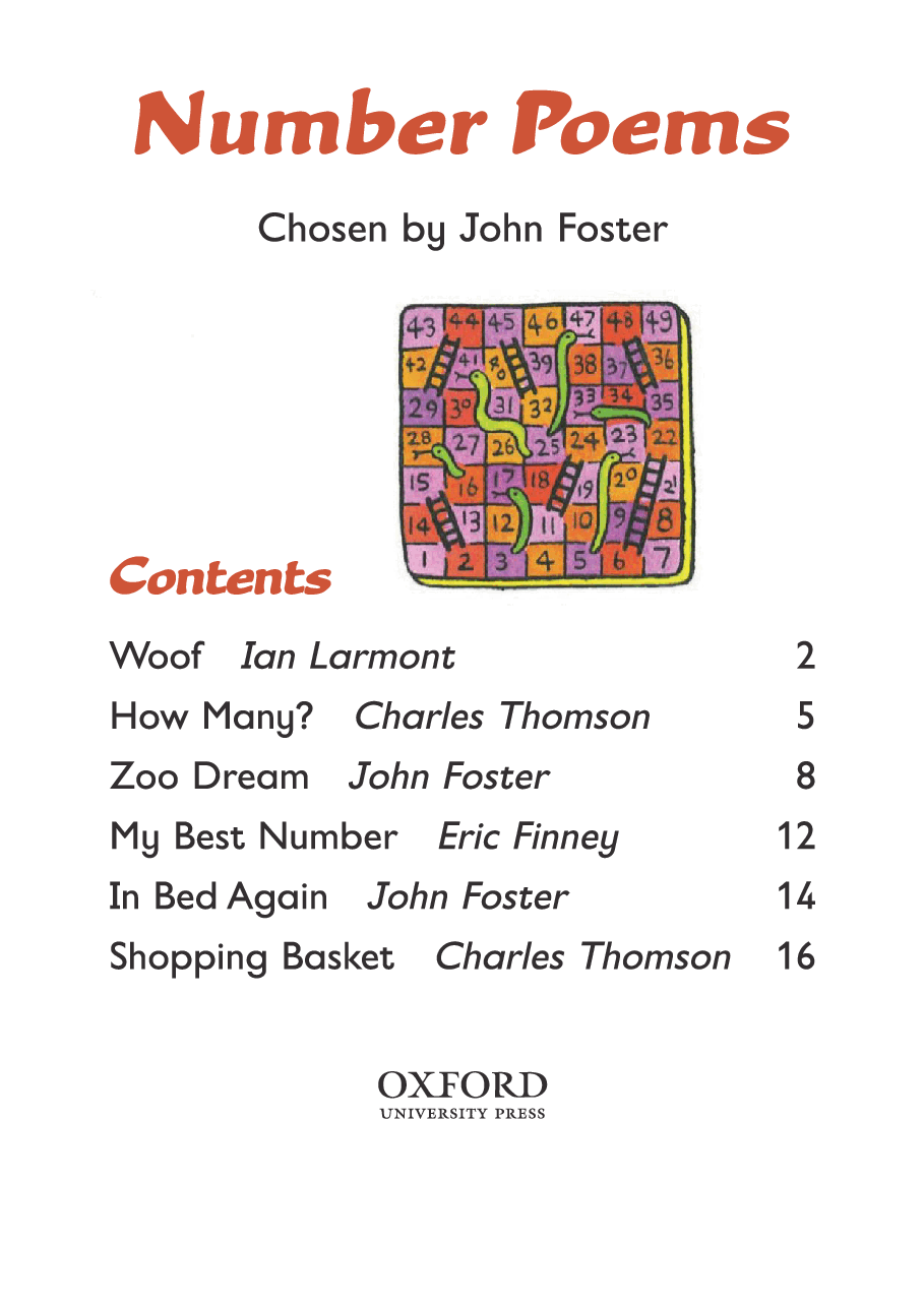 牛津阅读树的glow-worms_poetry系列Number Poems.pdf,第3页预览